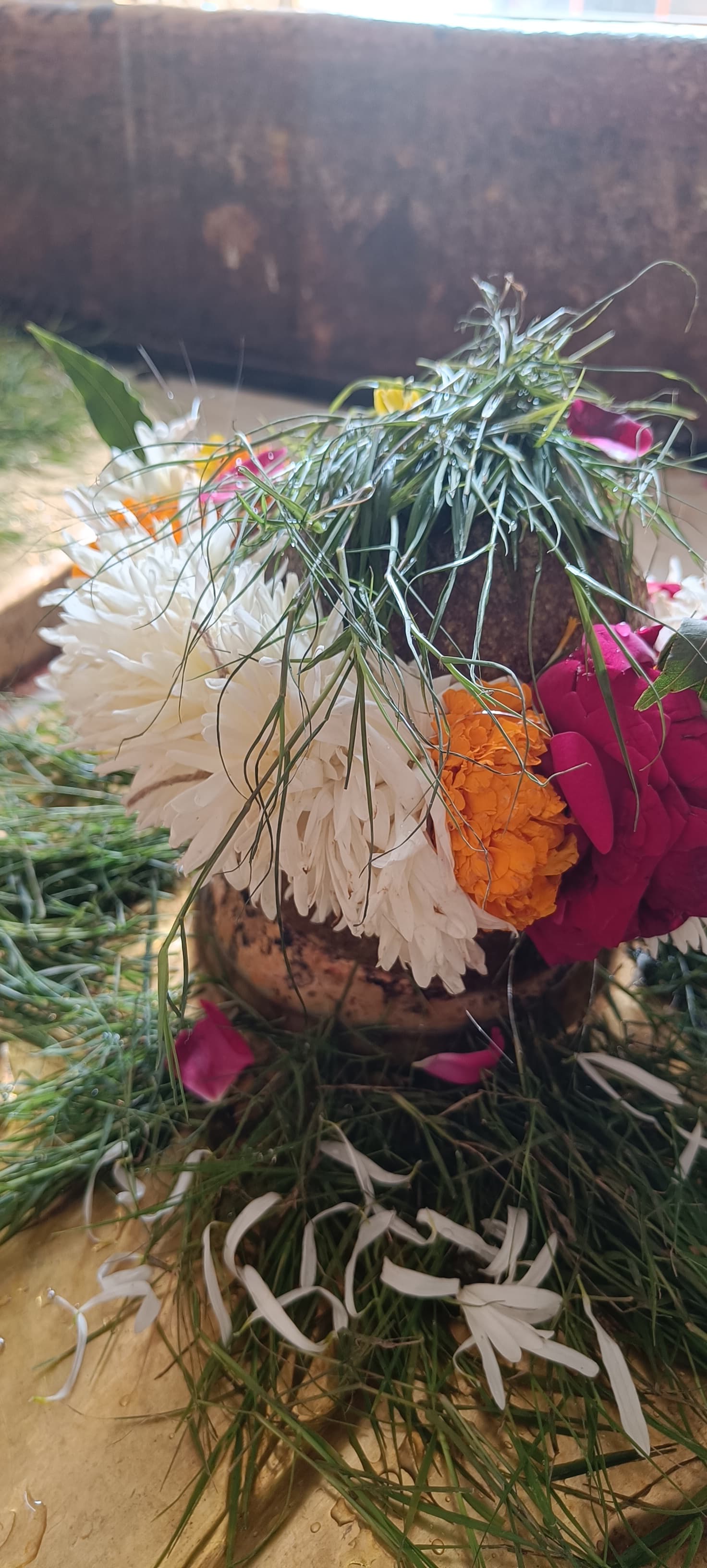 आध्यात्मिक आयोजनों का दृश्य